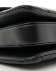 Lambskin Quilted Mini Trendy CC Dual Handle Flap Bag Black
