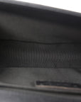 Caviar Quilted Medium Boy Flap Dark Grey
