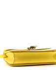 Liege Calfskin Medium Classic Box Flap Bag Fluo Yellow