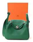 Taurillon Clemence Mini Lindy 20 Vert Vertigo
