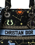 Canvas Pixel Zodiac Embroidered Medium Lady D-Lite Nero Multicolor