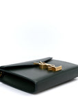 Grain De Poudre Monogram Cassandra Chain Wallet Dark Green