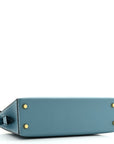 Epsom Mini Kelly Sellier 20 New Blue Jean