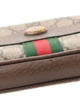 GG Supreme Monogram Ophidia Belted iPhone Case 85 34 Dark Brown