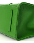 Grained Calfskin Medium The Tote Bag Kiwi