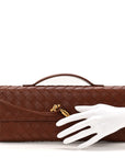Nappa Intrecciato Long Andiamo Top Handle Sapele