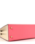 Epsom Bi-Color Horseshoe Kelly Sellier 25 Rose Azalee Craie
