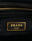 Saffiano Small Galleria Double Zip Tote Black