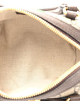 GG Supreme Monogram Textured Dollar Calfskin Web Super Mini Ophidia Top Handle Bowler Bag Beige Ebony New Acero