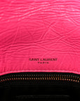 Crinkled Calfskin Matelasse Monogram Medium Niki Chain Satchel Rose Glow