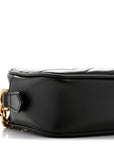 Calfskin Matelasse Mini GG Marmont Chain Shoulder Bag Black