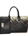 Nappa Intrecciato PVC Medium Cabat Black