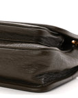 Grained Lambskin Monogram Mini Niki Chain Satchel Dark Cork