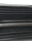 Nappa Intrecciato Zip Around Wallet Black