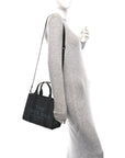 Grained Calfskin Small The Tote Bag Black