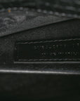 Calfskin Crocodile Embossed Medium Monochrome Monogram Sunset Black