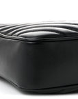 Calfskin Matelasse Monogram Monochrome Lou Camera Bag Black