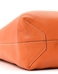 Taurillon Clemence Double Sens Reversible Tote Orange Gold