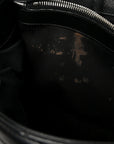 Calfskin Y Quilted Monogram Medium Loulou Chain Satchel Black