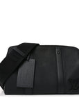 Grained Calfskin Aerogram City Keepall Black
