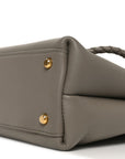 Silky Calfskin Small Ciao Ciao Limestone