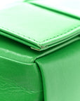 Crinkled Lambskin Maxi Intrecciato Extra Mini Cassette Crossbody Bag Parakeet