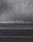 Lambskin Quilted CHNL 19 Chain Flap Wallet Black