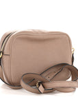 Pebbled Calfskin Small Soho Disco Bag Rose Beige