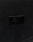 Shiny Nappa Trapuntata Micro Double Baguette Black