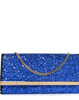 Glitter Milla Wallet on Chain Navy