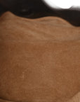 Shiny Calfskin Medium Panta Flamenco Knot Bag Vintage Brown