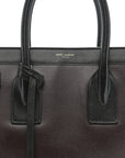 Calfskin Bi-Color Small Sac De Jour Burgundy Black