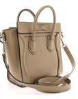 Drummed Calfskin Nano Luggage Dune