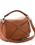 Calfskin Large Puzzle Bag Tan