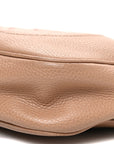 Pebbled Calfskin Small Soho Disco Bag Rose Beige