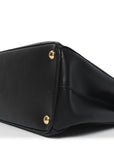 Saffiano Medium Galleria Double Zip Tote Black