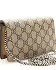 GG Supreme Monogram Super Mini Dionysus Shoulder Bag Taupe
