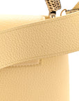 Taurillon Snakeskin Mini Capucines Banane