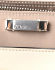 Nylon Vitello Cover Logo Embossed Medium Peekaboo I SEE U Satchel Rope Milk Black