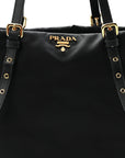 Tessuto Nylon Saffiano Tote Black
