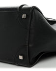 Drummed Calfskin Mini Luggage Black