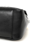 Calfskin Matelasse Small GG Marmont Top Handle Shoulder Bag Black