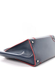 Smooth Calfskin Mini Luggage Navy Red