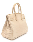 Matte Niloticus Crocodile Birkin 30 Parchemin