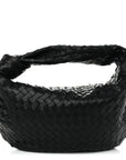 Nappa Intrecciato Small Jodie Hobo Black