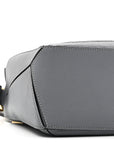 Soft Grained Calfskin Small Puzzle Bag Asphalt Grey