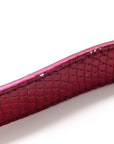 Metallic Lizard Small D1ORama Flap Bag Fuchsia