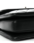 Lambskin Quilted Small Trendy CC Dual Handle Flap Bag Black