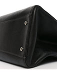 Caviar Medium Cerf Executive Shopper Tote Black