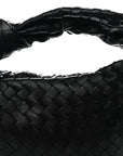 Nappa Intrecciato Teen Jodie Hobo Black